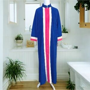 Vintage Vanity Fair Robe Velour Housecoat Nightgown Loungewear L Large 12